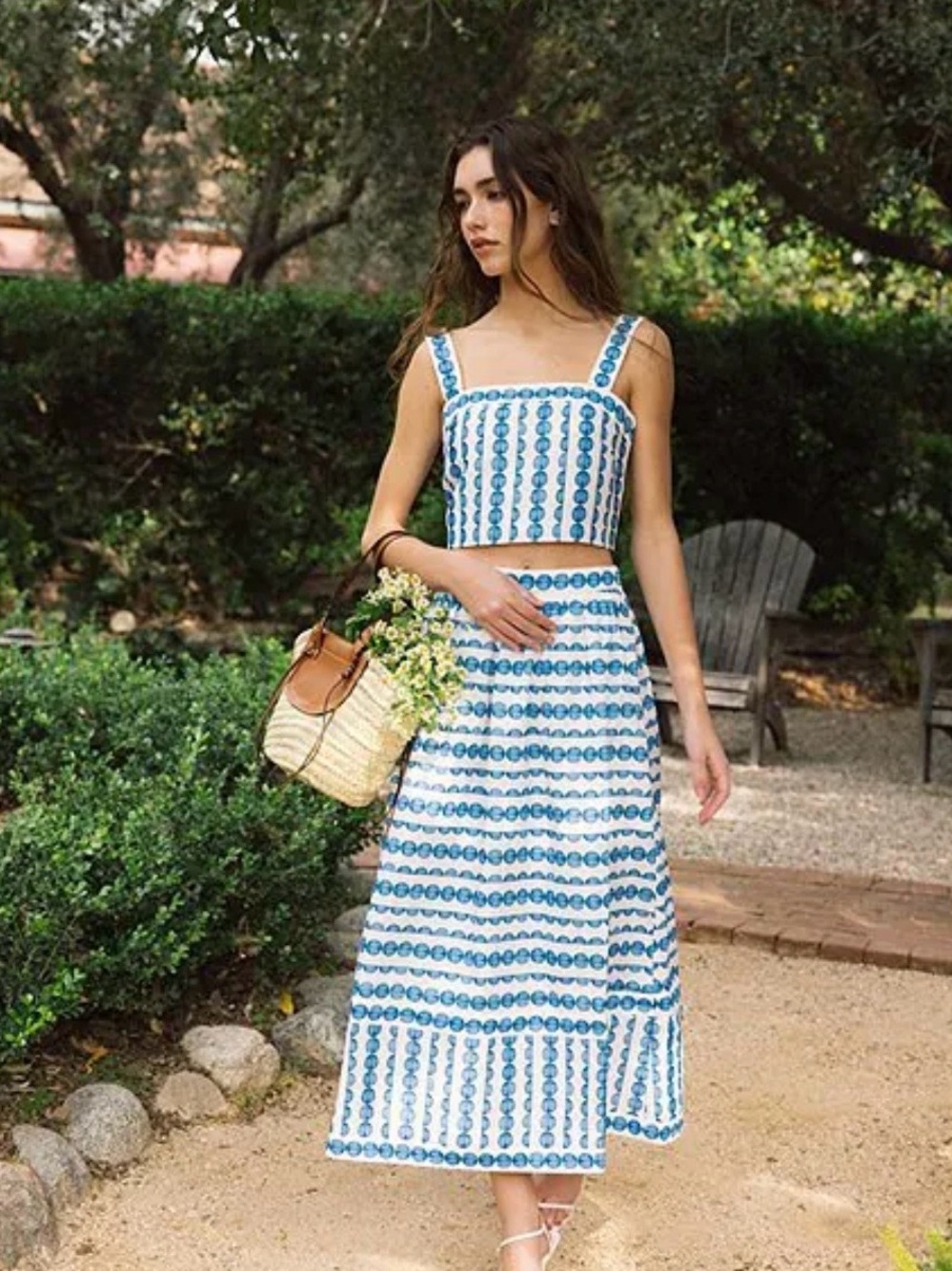 French Connection
Printed Structured Taffeta A-Line Geometric Stripe
Coordinatin